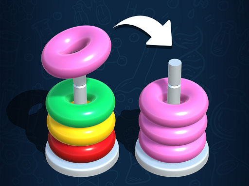 Color Hoop Stack - free online Browser game
