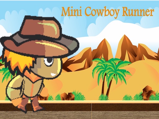 mini cowboy runner - free online Browser game