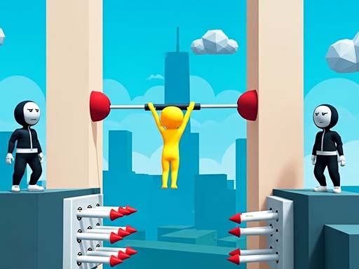 Fall Guy Stick Column Runner - free online Browser game
