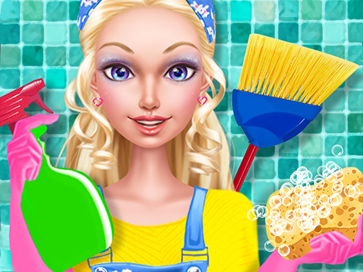 Fashion Doll House Cleaning - free online Browser game