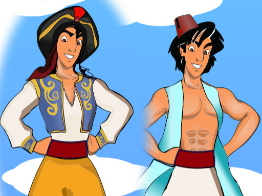 Aladdin Dress Up - free online Browser game