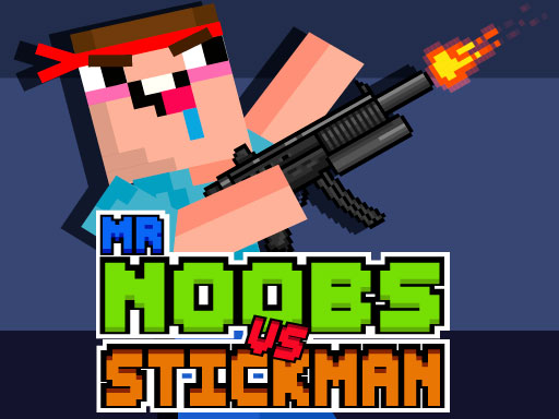 Mr Noobs vs Stickman - free online Browser game
