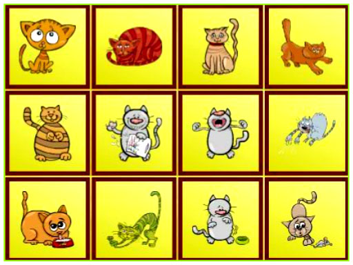 Cats Findiff - free online Browser game