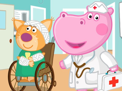 Emergency Hospital Hippo Doctor - free online Browser game