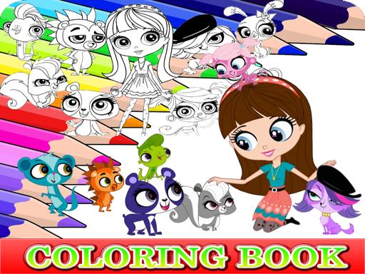 Coloring Book for Littlest Pet Shop - free online Browser game