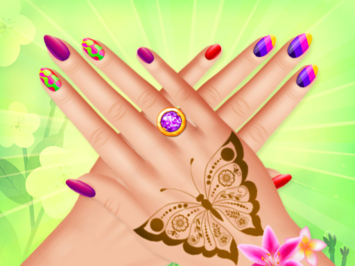 Spring Nail-Art - free online Browser game