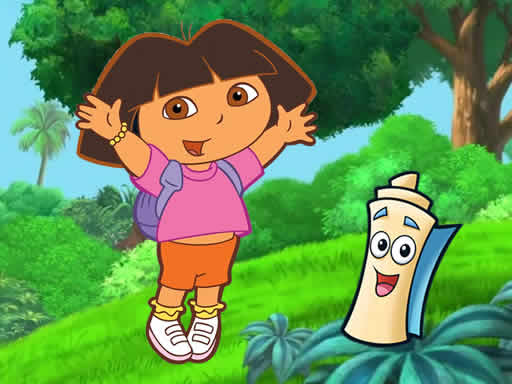 Dora Hidden Maps - free online Browser game