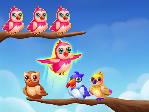Birds Sort Color Match Puzzle - free online Browser game