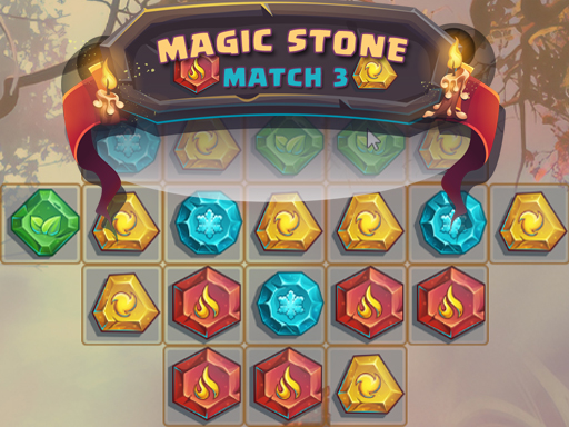 Magic Stone Match 3 Deluxe - free online Browser game