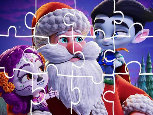 Super Monsters Christmas Jigsaw - free online Browser game