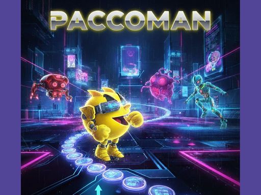 hard neon paccoman - free online Browser game