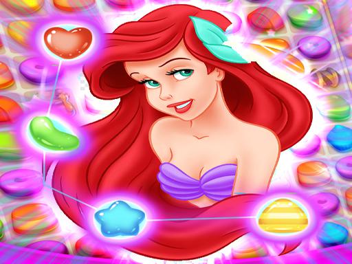 Ariel | The Little Mermaid Match 3 Puzzle - free online Browser game