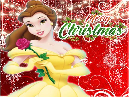 Belle Princess Christmas Sweater Dress Up - free online Browser game