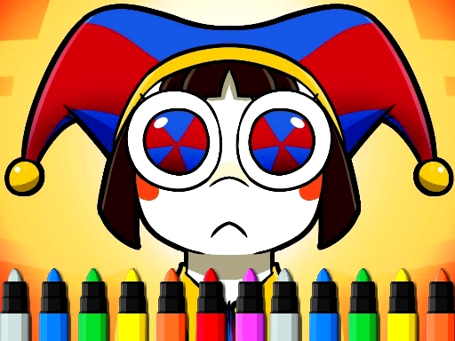 Digital Circus Coloring Adventure - free online Browser game