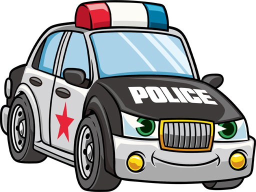 Cartoon Police Cars Puzzle - free online Browser game