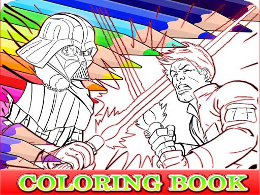 Coloring Book for Darth Vader - free online Browser game