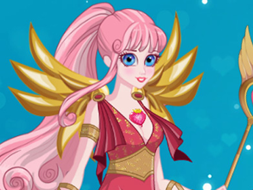 Cute Cupid is preparing for Valentine's Day - free online Browser game