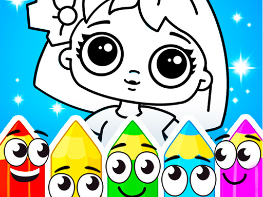 Coloring Dolls - free online Browser game