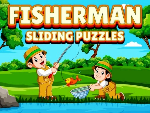 Fisherman Sliding Puzzles - free online Browser game