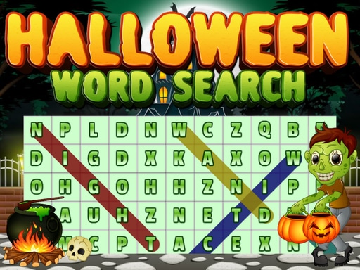 Halloween Words Search - free online Browser game