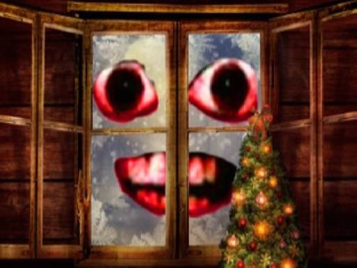New Year Santa Claus outside the window - free online Browser game