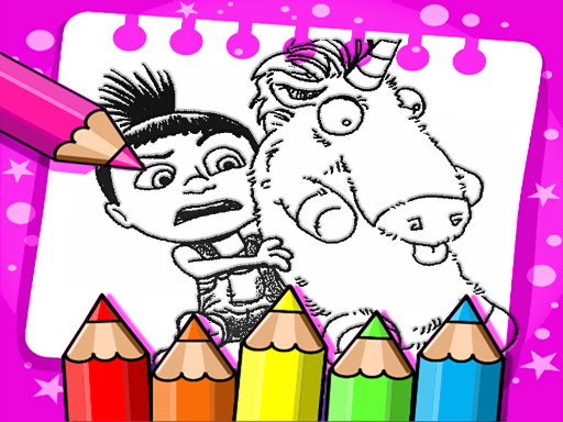 Despicable Me Printable Coloring Book - free online Browser game