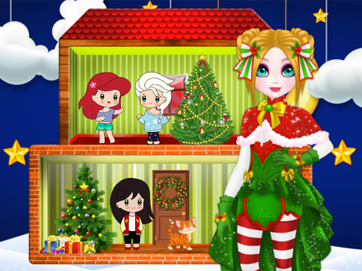 Christmas Puppet Princess House - free online Browser game
