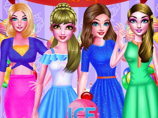 ICE CREAM BIRTHDAY PARTY DRESSUP - free online Browser game