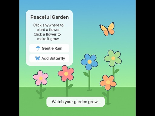 Peaceful Gardening - free online Browser game