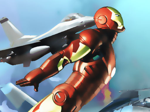 Iron Man Plane War - free online Browser game
