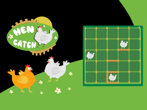 Catch The Hen: Lines and Dots - free online Browser game