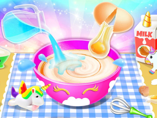 Little Princess Unicorn Cake Make - free online Browser game