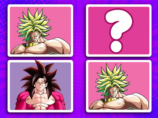 DragonBall Match Cards - free online Browser game