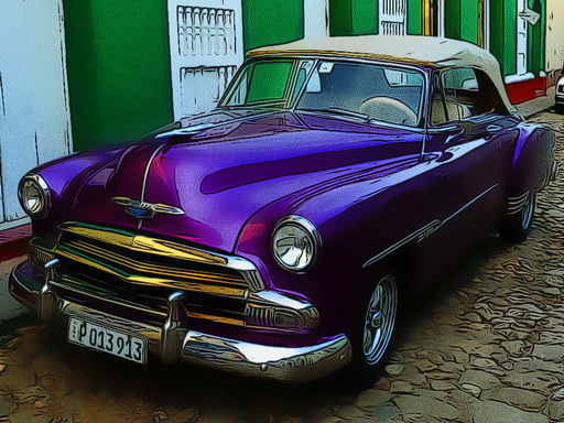 Cuban Vintage Cars Jigsaw - free online Browser game