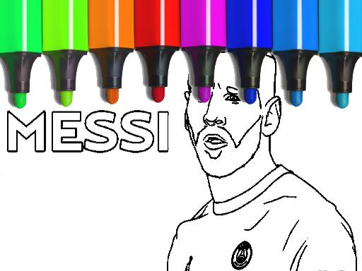 Messi Coloring Pages - free online Browser game