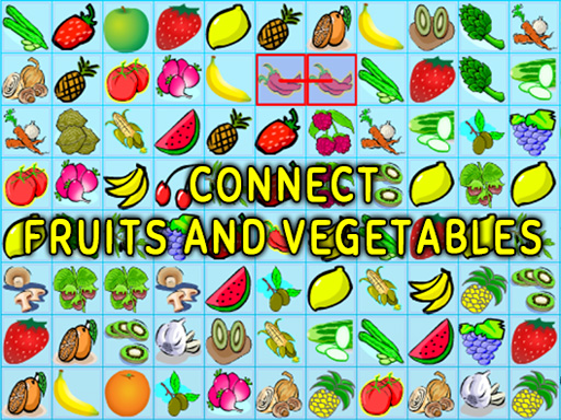 Connect: Fruits and Vegetables - free online Browser game