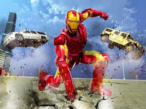 Flying Iron Hero - free online Browser game