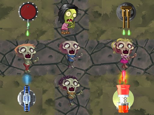Defend Against Zombies - free online Browser game