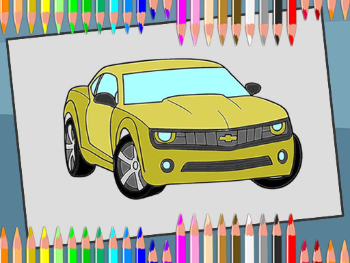 American Cars Coloring Book - free online Browser game