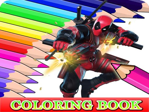 Coloring Book for Deadpool - free online Browser game
