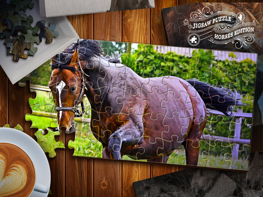 Jigsaw Puzzle Horses Edition - free online Browser game