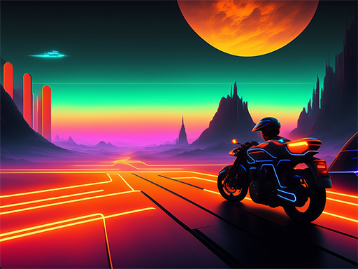Motor Racing in Space - free online Browser game