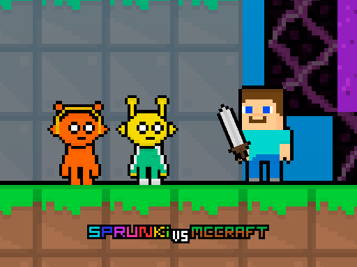 Sprunki vs MCCraft - free online Browser game