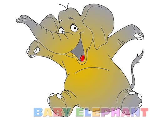 Baby Elephant Coloring - free online Browser game