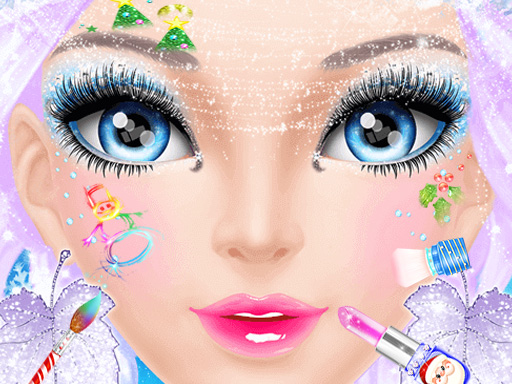 Christmas Makeup Salon - free online Browser game