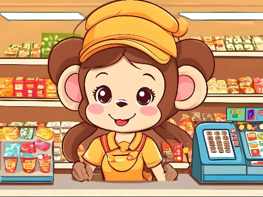 Cute Monkey Mart - free online Browser game