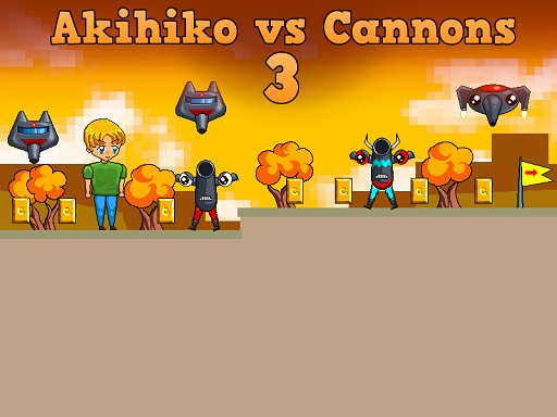 Akihiko vs Cannons 3 - free online Browser game