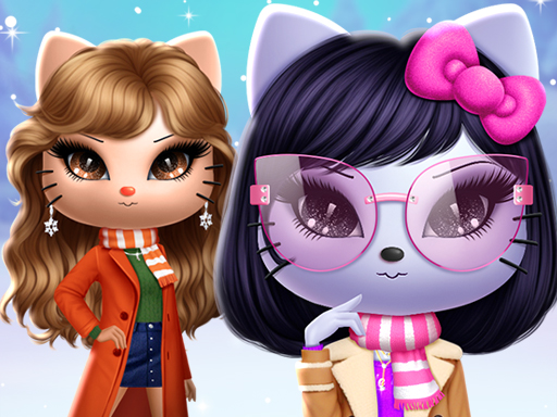 Kitty Squad Winter Dress up - free online Browser game