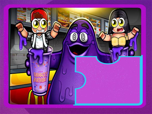 Grimace Shake Puzzle - free online Browser game