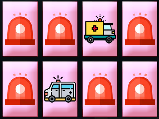 Ambulance Trucks Memory - free online Browser game